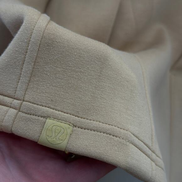 LULULEMON Gathered Waist Crew Pullover Sweatshirt Pecan Tan Sz 12 {MM17} - Picture 6 of 6